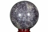 Sparkly, Purple Lepidolite Sphere - Madagascar #214014-1